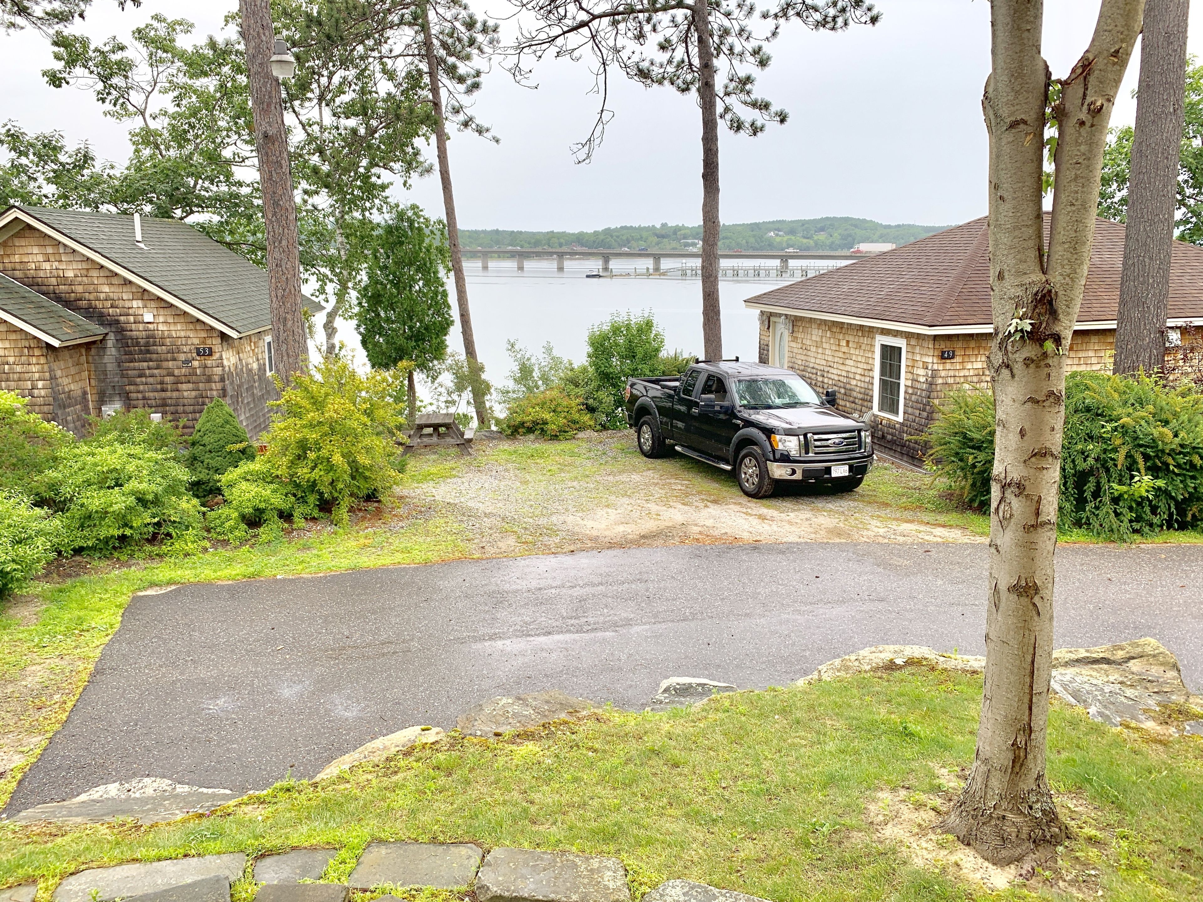 standard room, 1 queen bed, river view | view from room