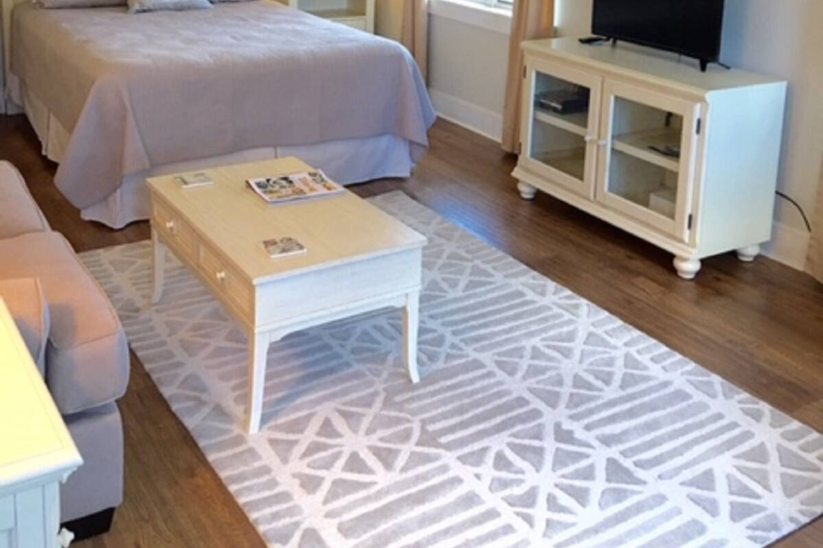 Deluxe Studio, 1 Queen Bed, Refrigerator & Microwave, River View | Egyptian cotton sheets, soundproofing, iron/ironing board, WiFi (free)