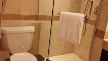 Vòi sen/bồn tắm kết hợp, máy sấy tóc, áo choàng tắm, khăn tắm