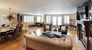 Suite, 2 Bedrooms | Living area | Flat-screen TV, pay movies - Madison Beach Hotel (Madison)