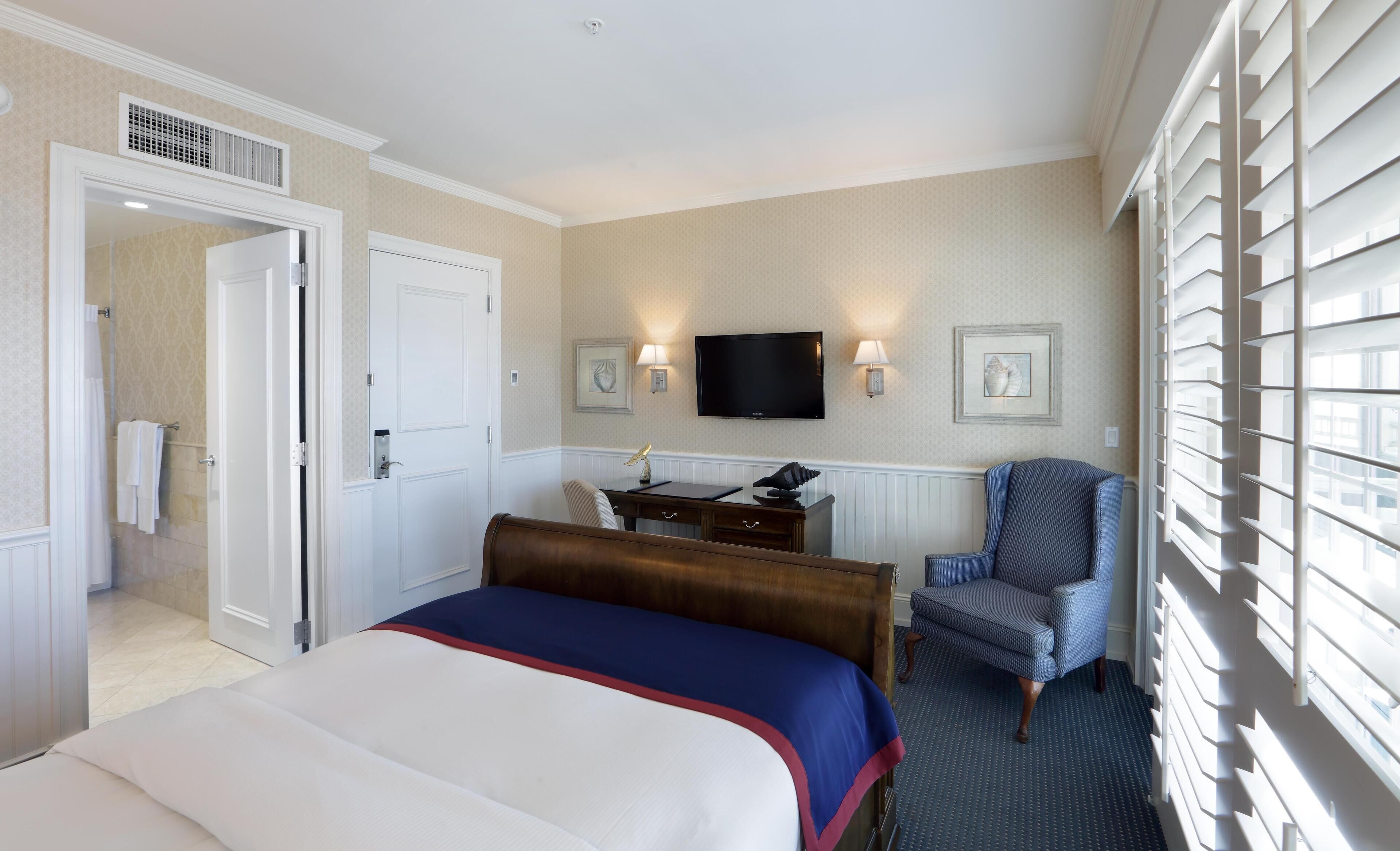 Habitación, 1 cama Queen size (Shoreline) | Sábanas de algodón egipcio, ropa de cama de alta calidad y edredón 