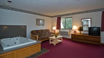 Suite, 1 King Bed, Non Smoking (Jacuzzi)  No Pets | Desk, free WiFi, bed sheets, alarm clocks