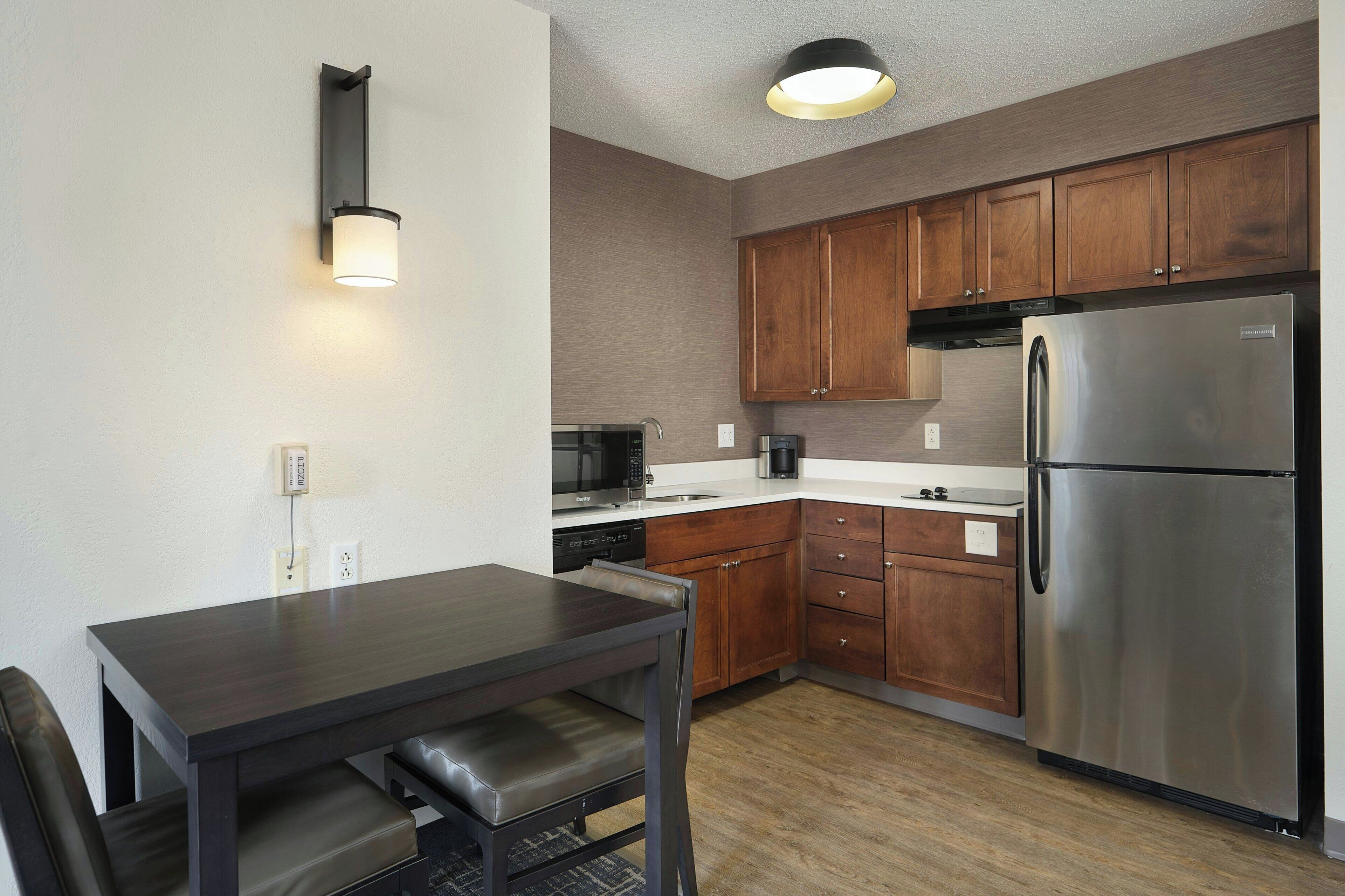 studio, 1 queen bed with sofa bed, non smoking | private kitchen | full-sized fridge, microwave, stovetop, dishwasher