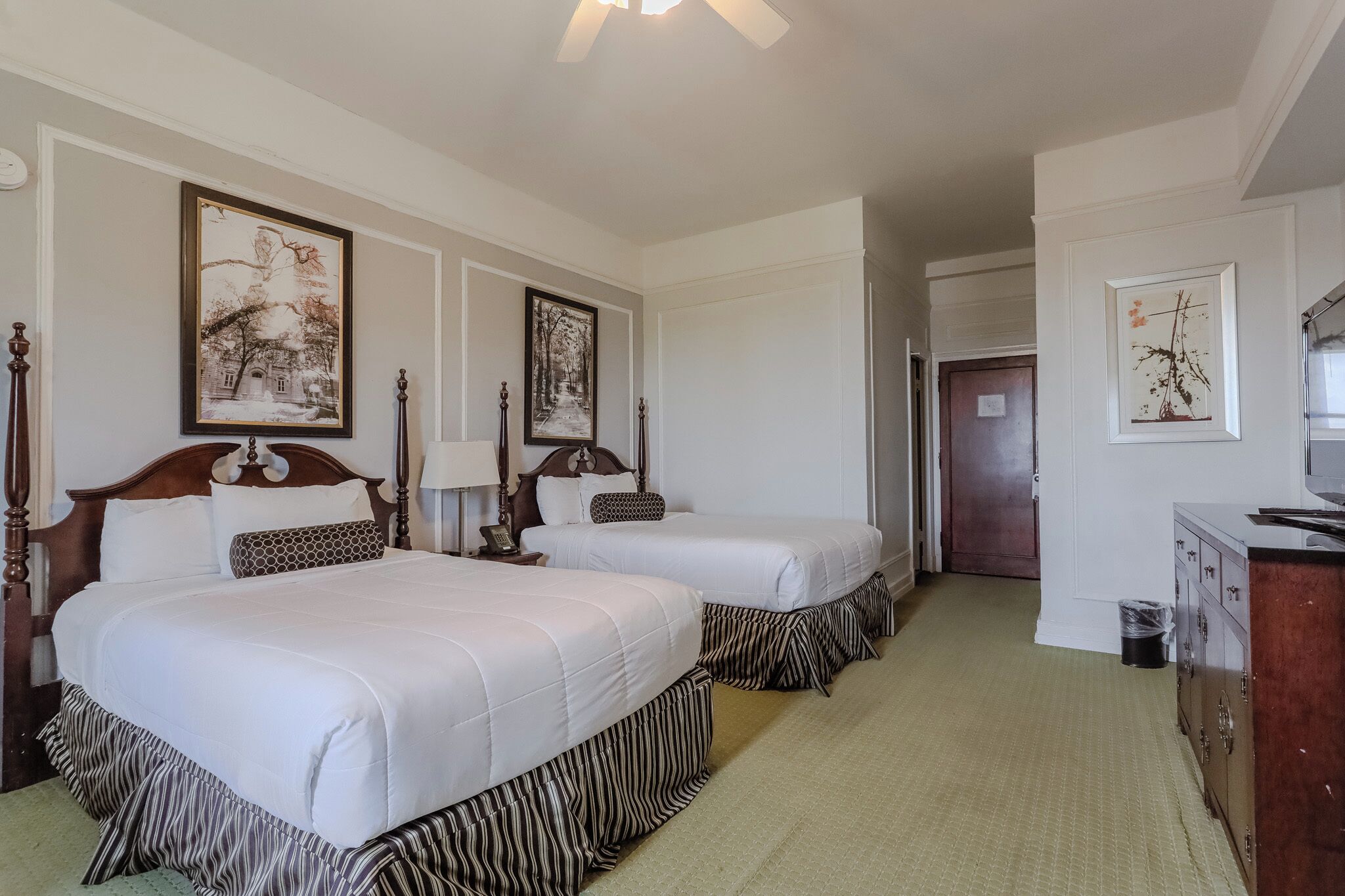 Room, 2 Double Beds (Mineral Water) | Iron/ironing board, free WiFi, bed sheets, wheelchair access