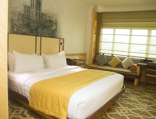 Habitación doble Deluxe | Ropa de cama de alta calidad y minibar