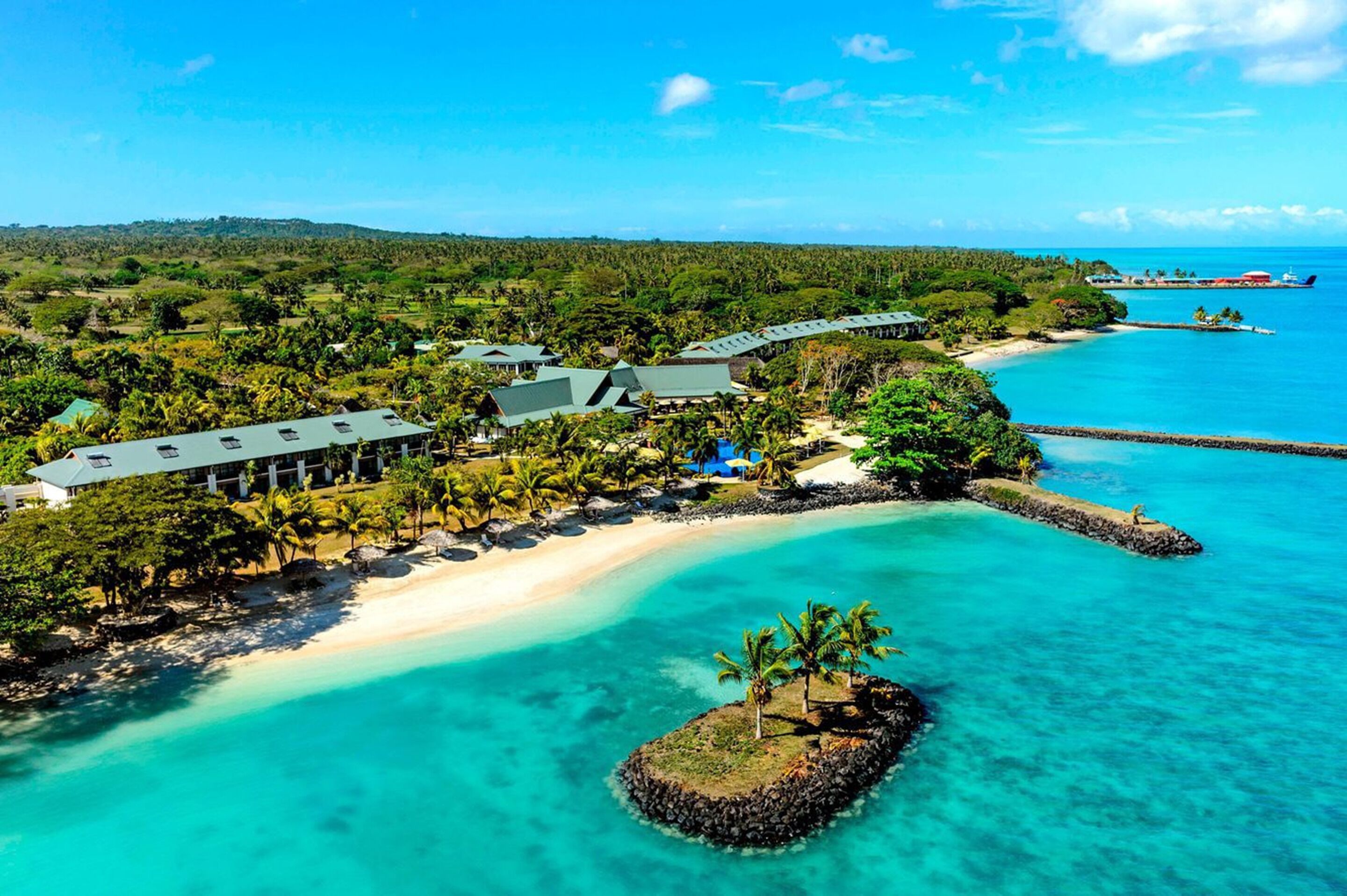 Private beach, white sand, sun loungers, beach umbrellas