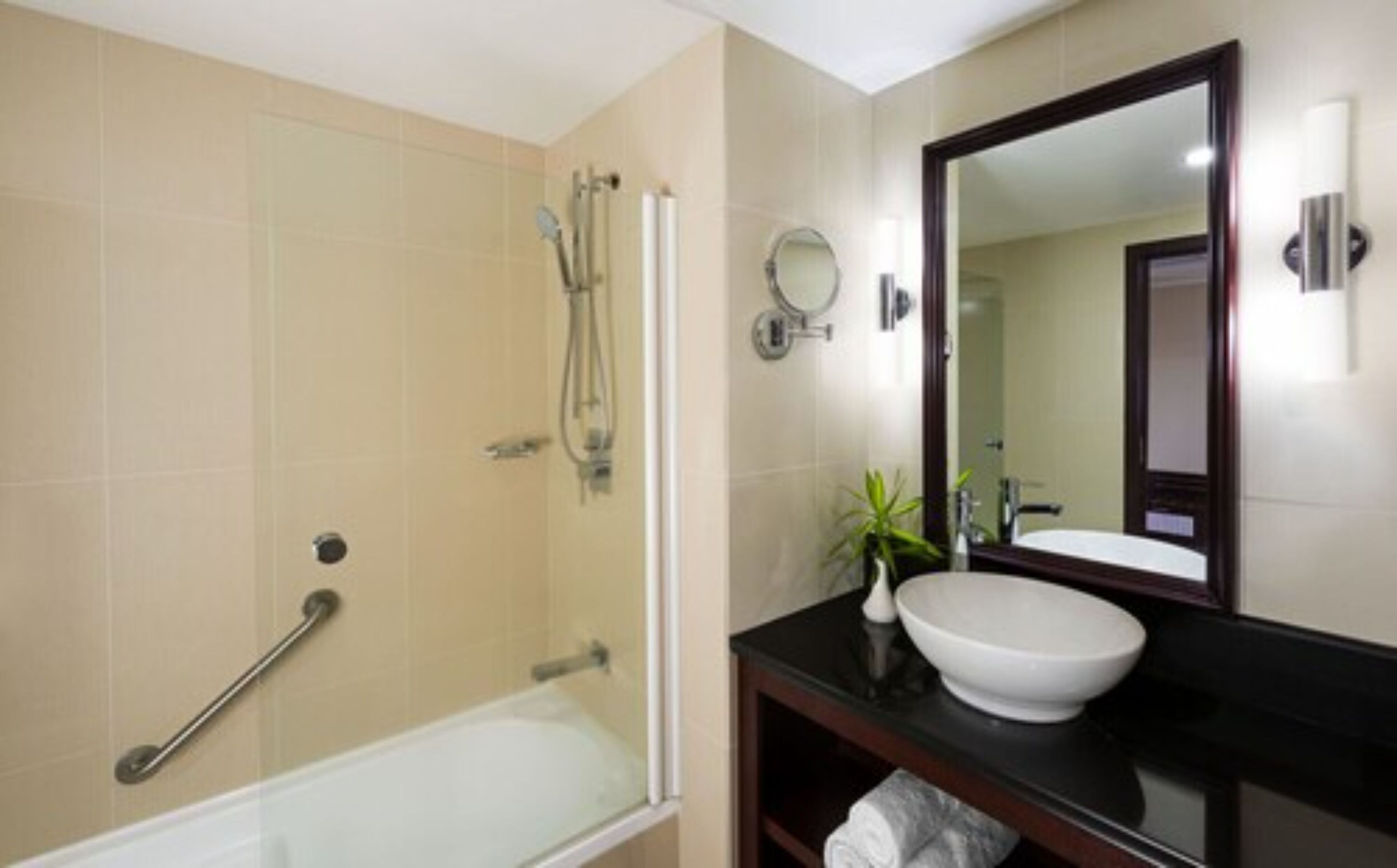 free toiletries, hair dryer, bathrobes, slippers