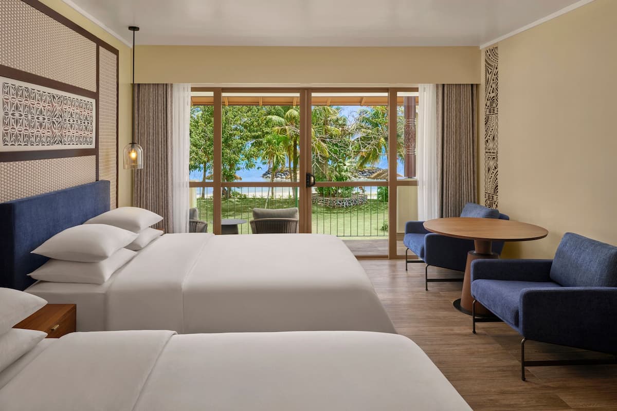 room, 2 queen beds, non smoking, oceanfront (view) | hypo-allergenic bedding, in-room safe, desk, blackout curtains