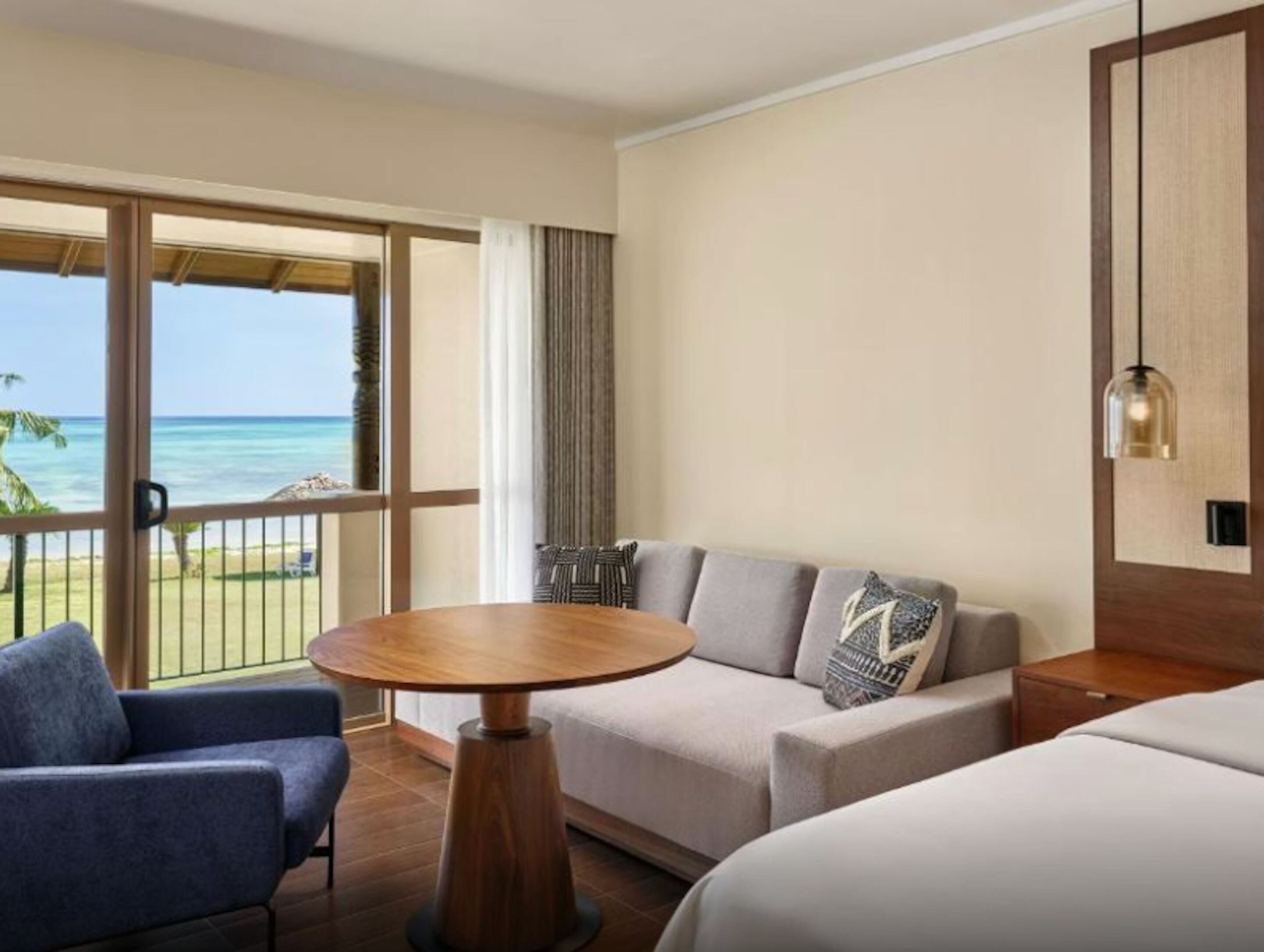 Vue sur la plage/l’océan