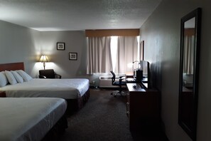 Desk, laptop workspace, blackout drapes, iron/ironing board - The Dakota (Sioux Falls)