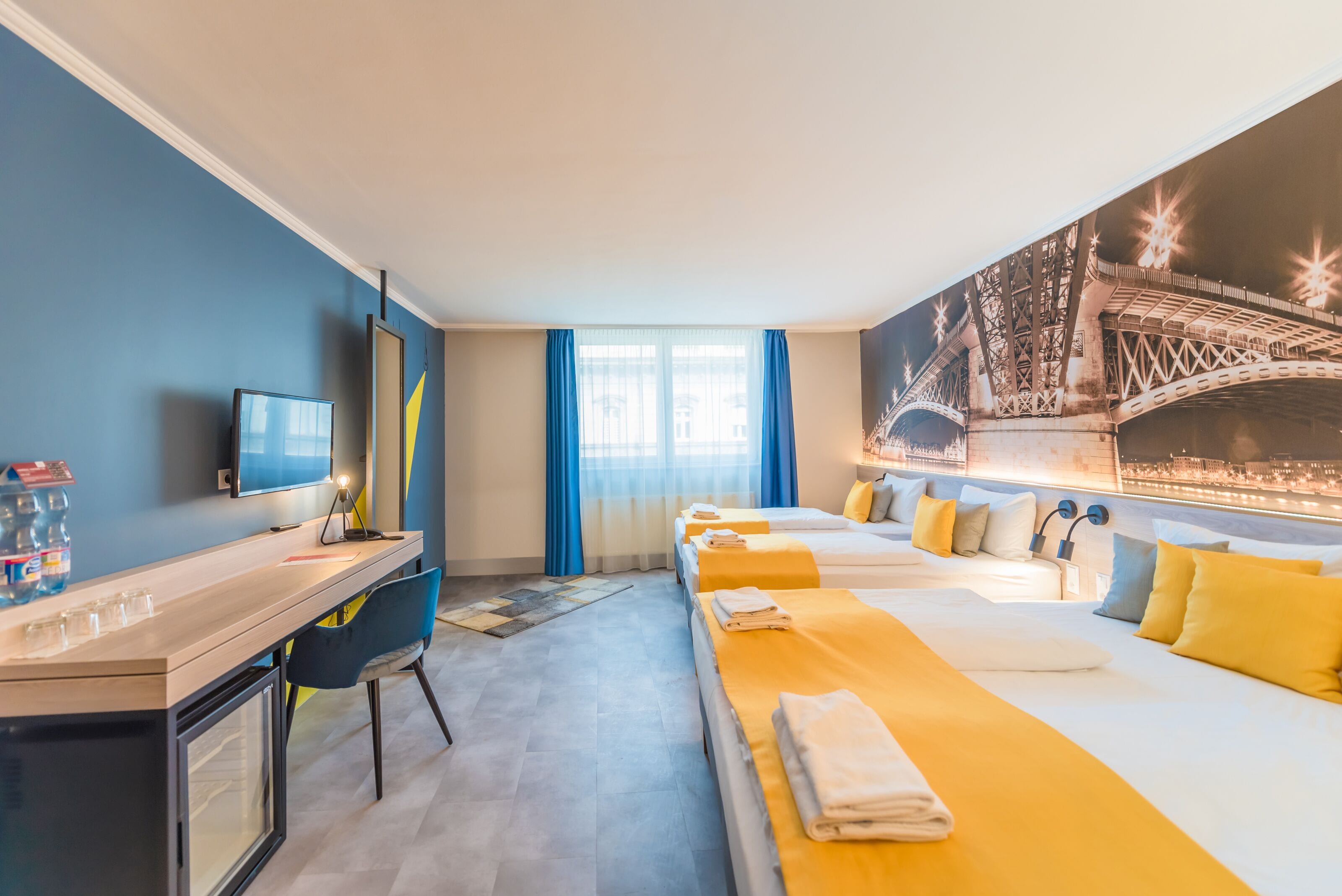 comfort quadruple room | in-room safe, blackout curtains, iron/ironing board, free wifi