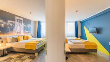 Connecting Family Room | 2 υπνοδωμάτια, χρηματοκιβώτιο στο δωμάτιο, κουρτίνες συσκότισης
