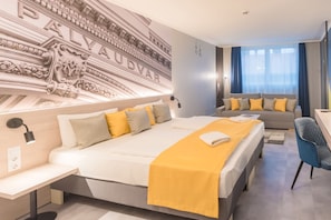 Comfort Double or Twin Room | In-room safe, blackout drapes, iron/ironing board, free WiFi - Impulso Hotel by Mellow Mood Hotels (Budapest)