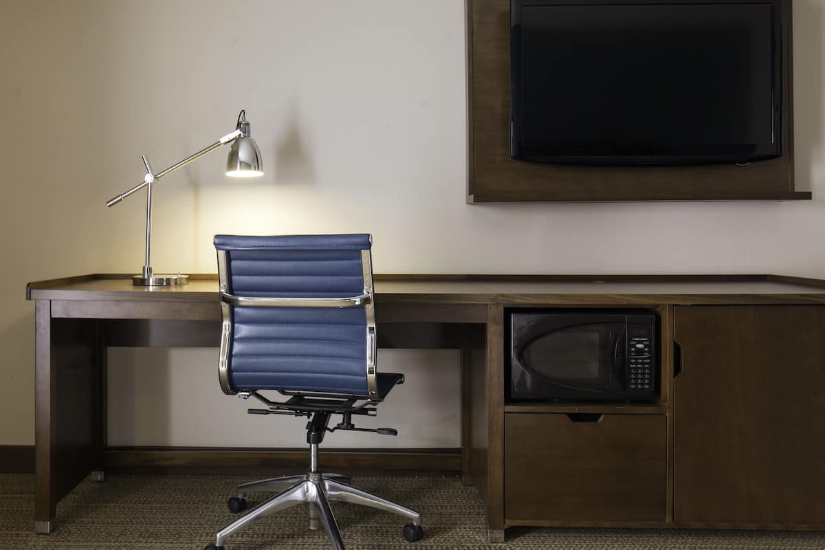 in-room safe, desk, blackout curtains, iron/ironing board