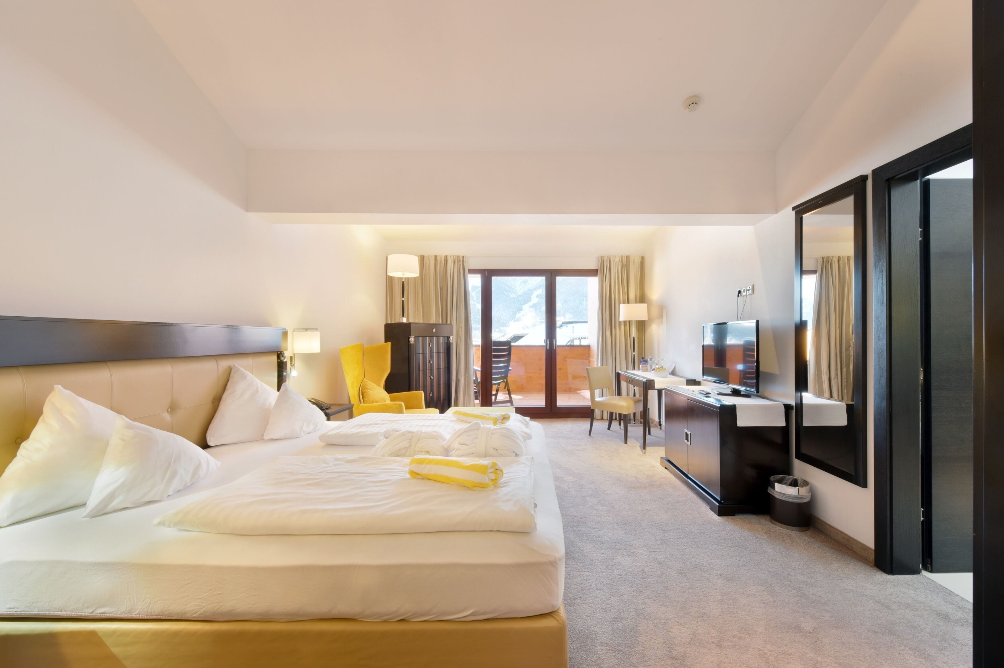 premium double room | in-room safe, desk, laptop workspace, free wifi