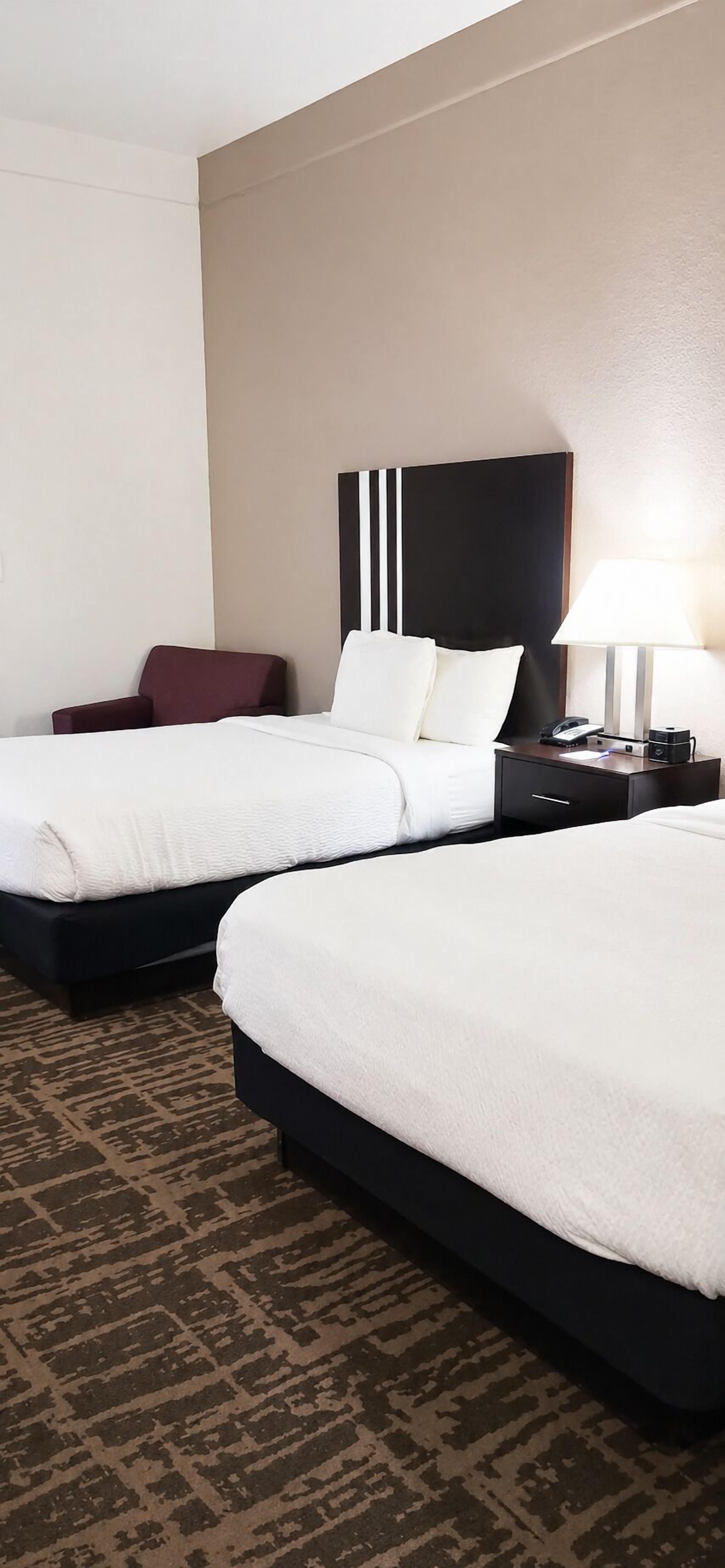 Room, 2 Double Beds, Non Smoking | Premium bedding, desk, iron/ironing board, free cribs/infant beds