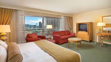 In-room safe, desk, blackout curtains, iron/ironing board