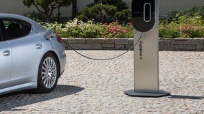 Electric car charging point