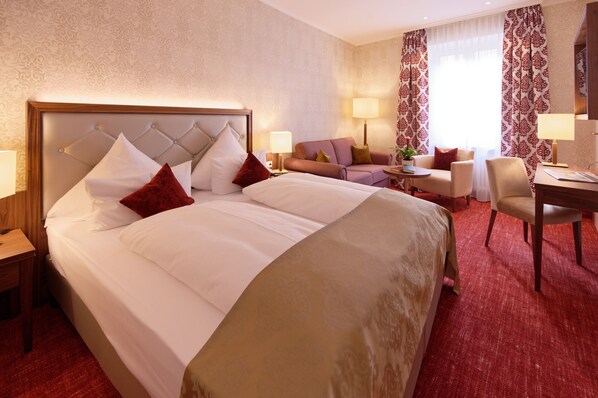 Grand Double Room, 1 Double or 2 Single Beds, Courtyard View