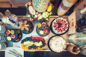 Daily buffet breakfast (EUR 22 per person)