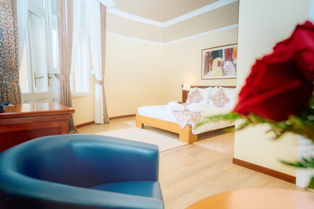 Junior Suite, Balcony, Sea View | Down comforters, minibar, in-room safe, desk