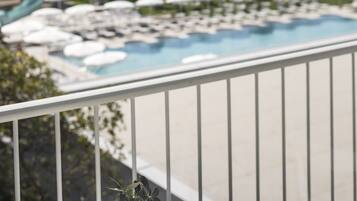 Comfort-Doppelzimmer, Balkon | Strand-/Meerblick