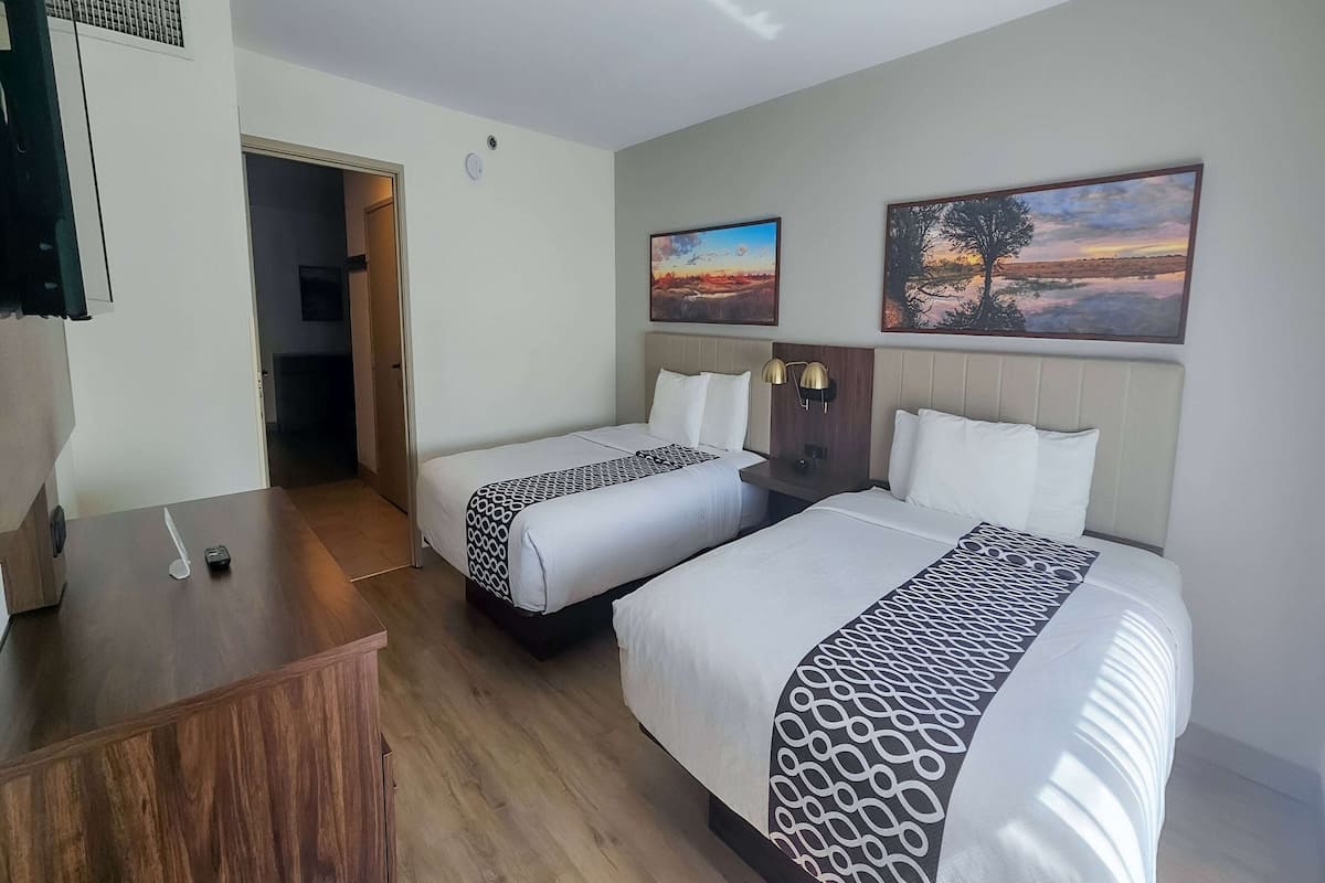 Suite, 2 Queen Beds, Non Smoking | Premium bedding, pillowtop beds, desk, blackout drapes