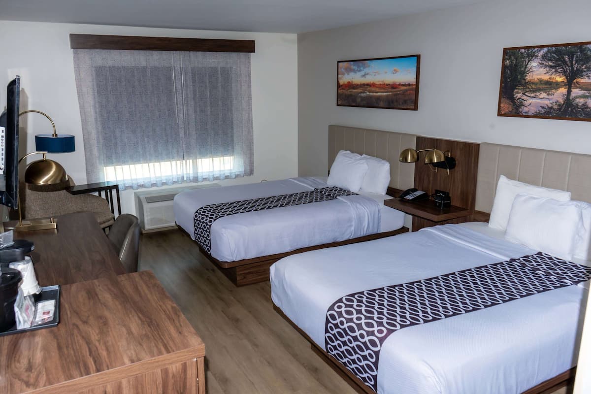 Room, 2 Queen Beds, Non Smoking | Premium bedding, pillowtop beds, desk, blackout drapes