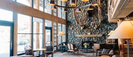 Siddeområde i lobbyen