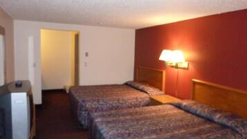 Desk, free WiFi, bed sheets