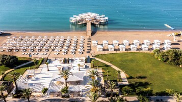 Private beach, free beach shuttle, beach cabanas, sun loungers