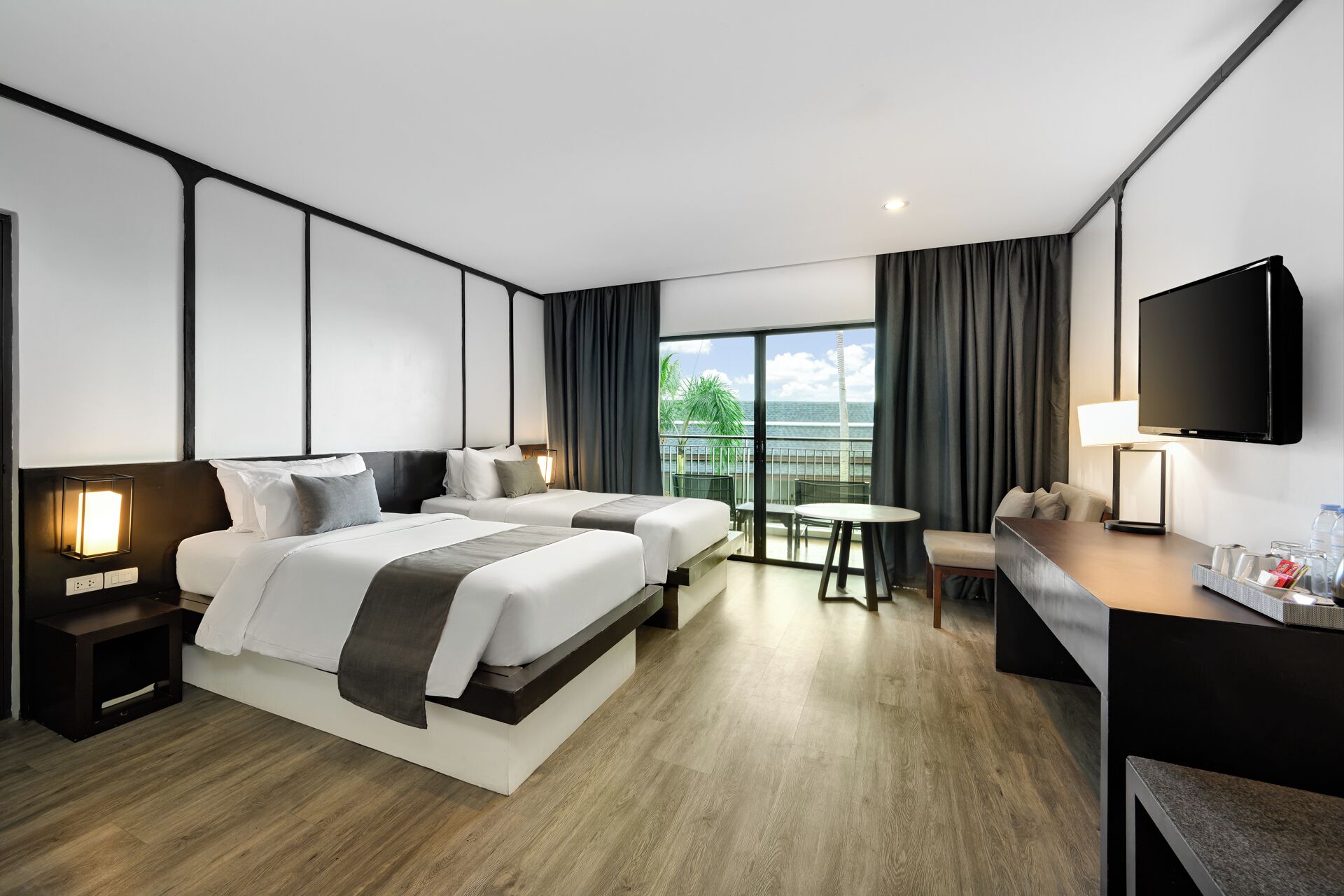 Premium bedding, pillow-top beds, in-room safe, desk