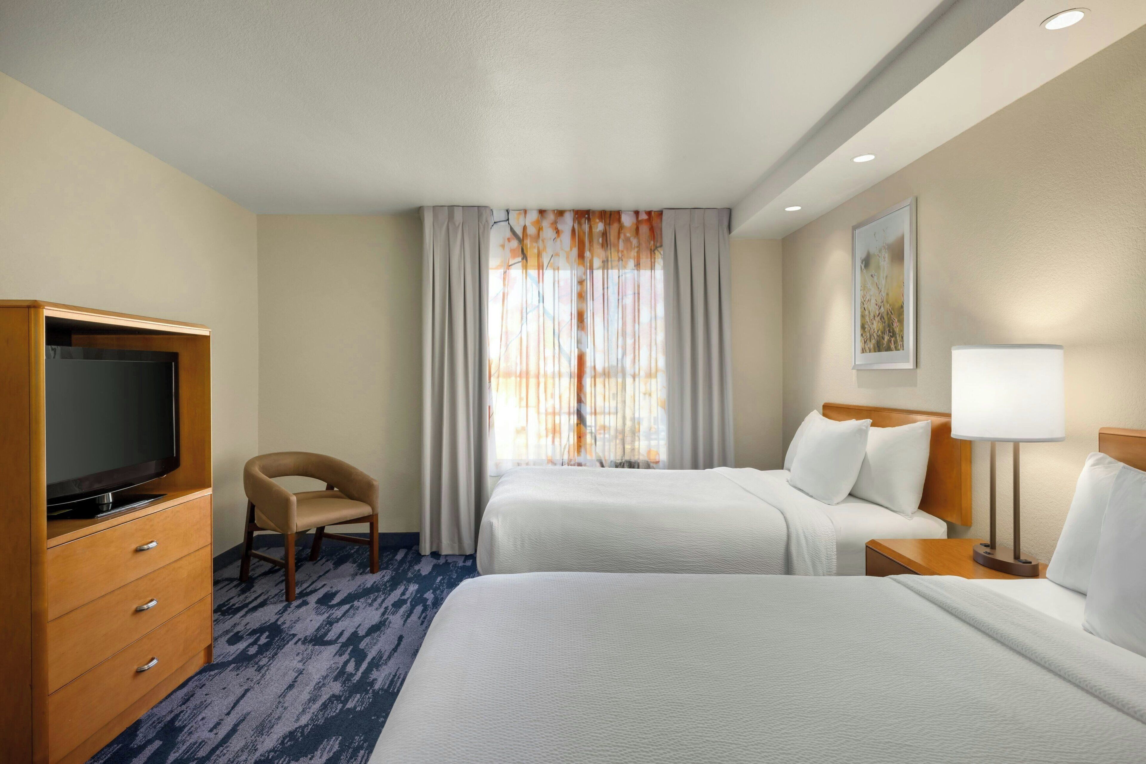 suite, 2 double beds | premium bedding, in-room safe, desk, laptop workspace
