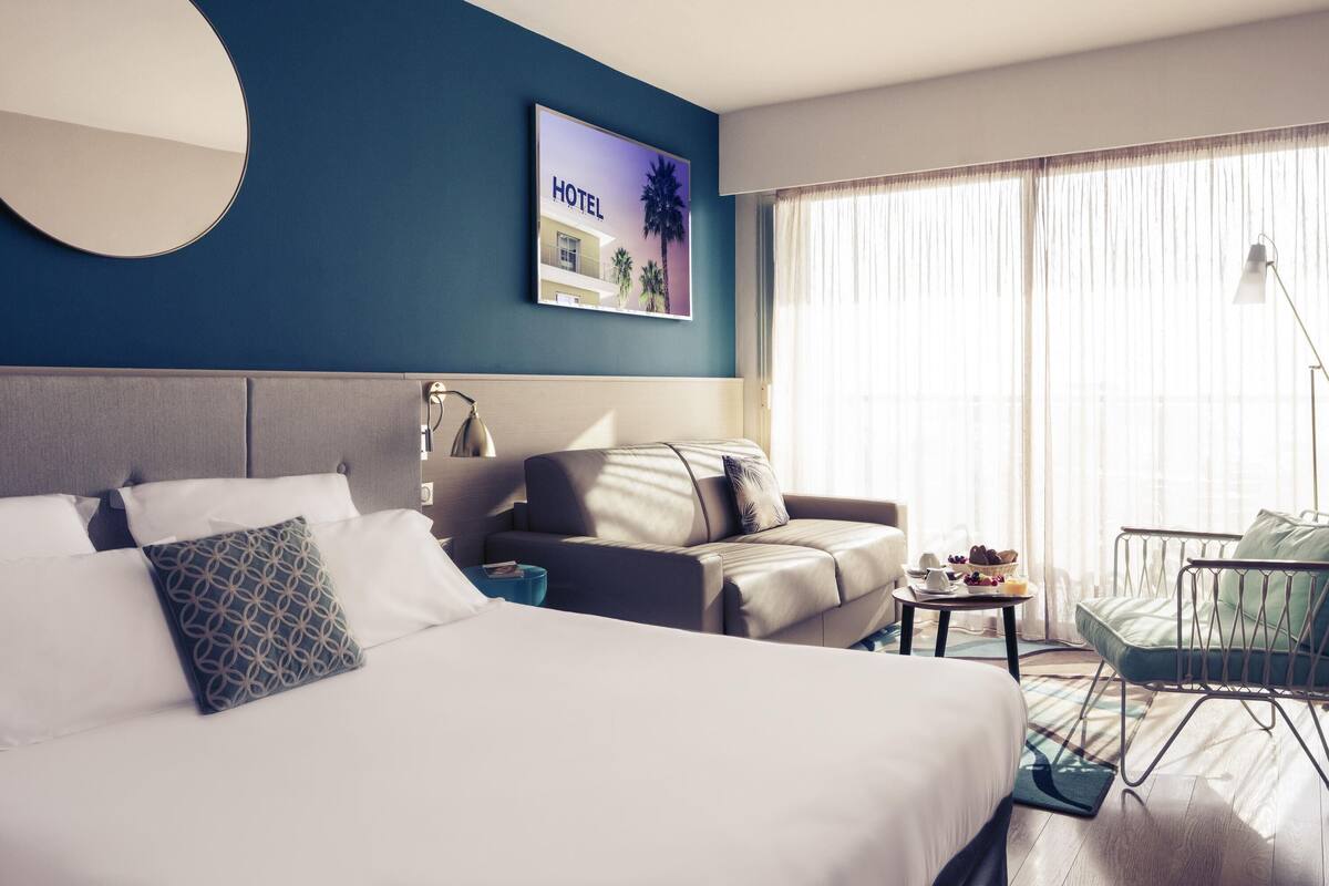 Chambre Supérieure, 1 lit double, terrasse, vue mer | Literie de qualité supérieure, surmatelas