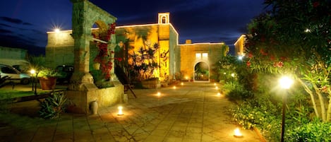 Front of property – evening/night