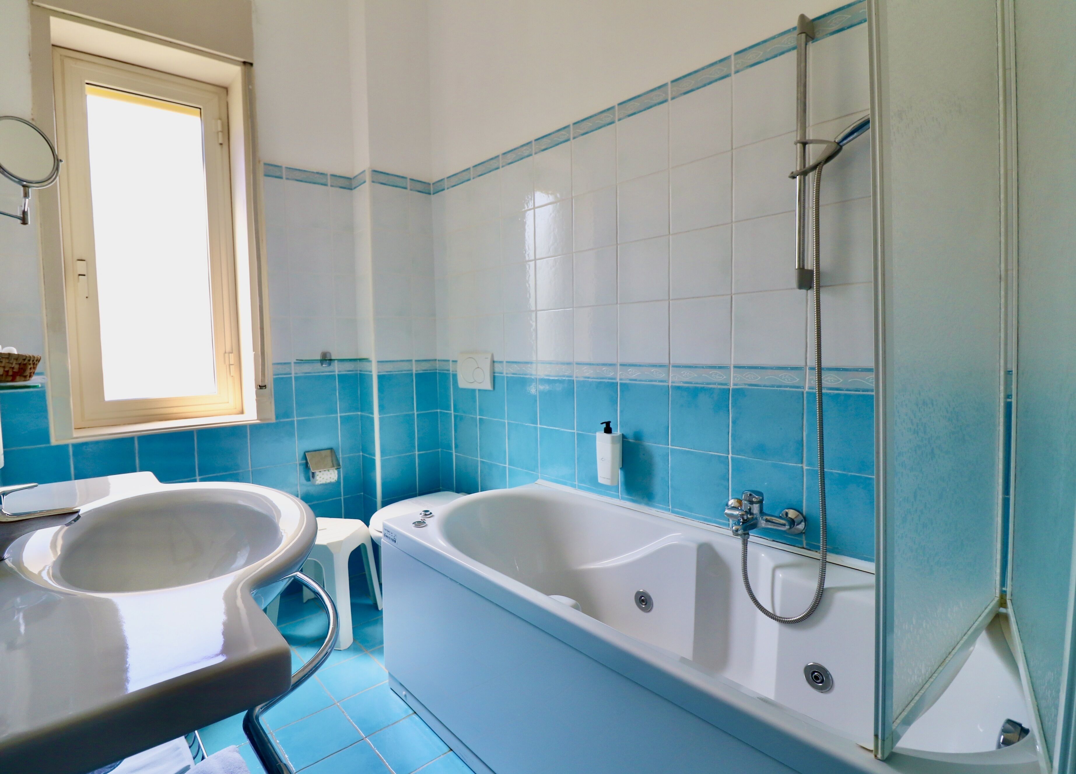 standard double room, balcony, hill view | bathroom | free toiletries, hair dryer, bidet, towels
