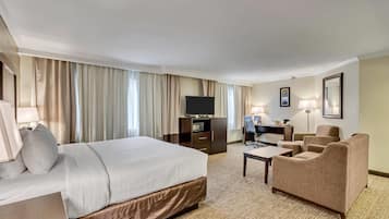 Premium bedding, pillow-top beds, desk, iron/ironing board