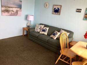 Suite, 1 Bedroom, Kitchenette | Living area | TV - Lollipop Motel (North Wildwood)