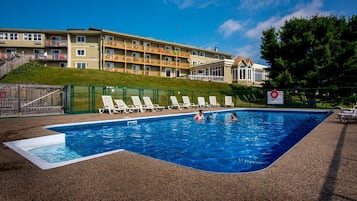 Indoor pool, seasonal outdoor pool
