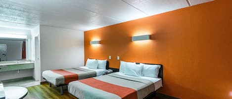 Free WiFi, bed sheets