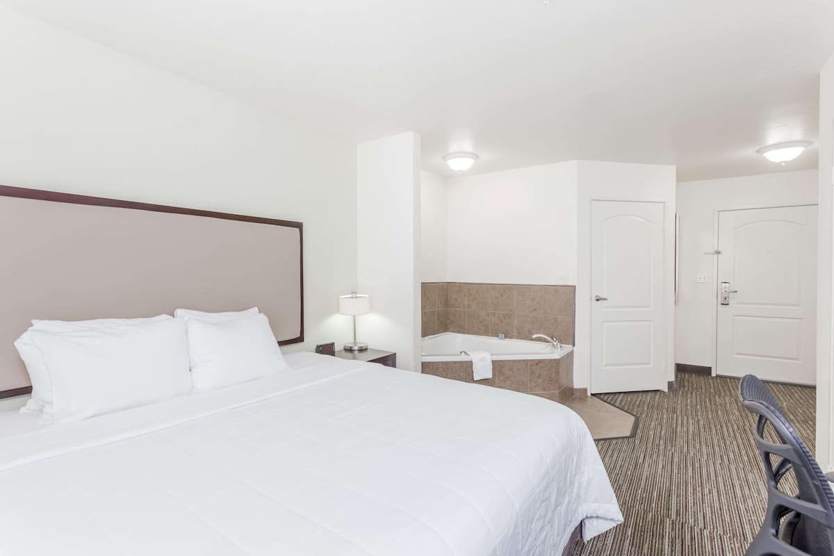 Studio, 1 King Bed, Non Smoking | Premium bedding, pillowtop beds, desk, blackout drapes