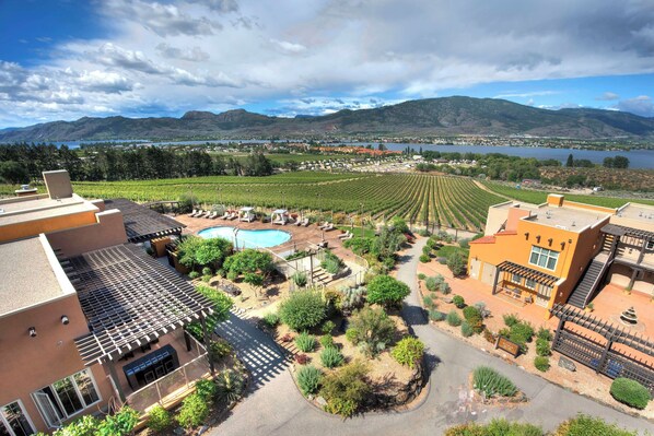 Outdoor pool, open 7:00 AM to 10:00 PM, pool cabanas (surcharge) - Spirit Ridge, in The Unbound Collection by Hyatt (Osoyoos)