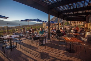 Lunch, dinner, brunch served; local cuisine, garden views - Spirit Ridge, in The Unbound Collection by Hyatt (Osoyoos)