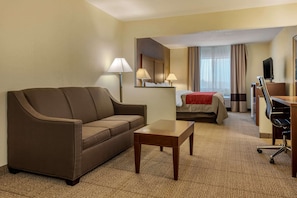 Suite, 1 King Bed with Sofa bed, Non Smoking | Desk, soundproofing, iron/ironing board, free cribs/infant beds