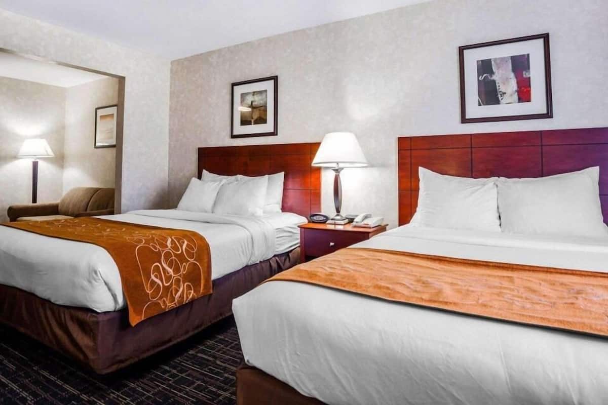 Blackout curtains, iron/ironing board, free WiFi, bed sheets