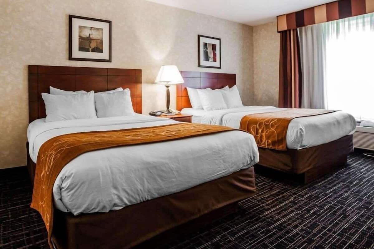 Blackout curtains, iron/ironing board, free WiFi, bed sheets