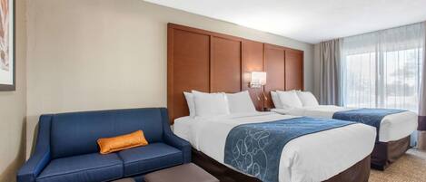 Standard Suite, 2 Queen Beds, Non Smoking | Premium bedding, down comforters, pillowtop beds, desk