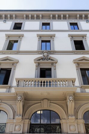 Façana frontal de l'allotjament