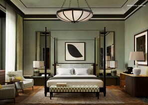 Minibar, caja fuerte, escritorio y espacio para trabajar con un portátil