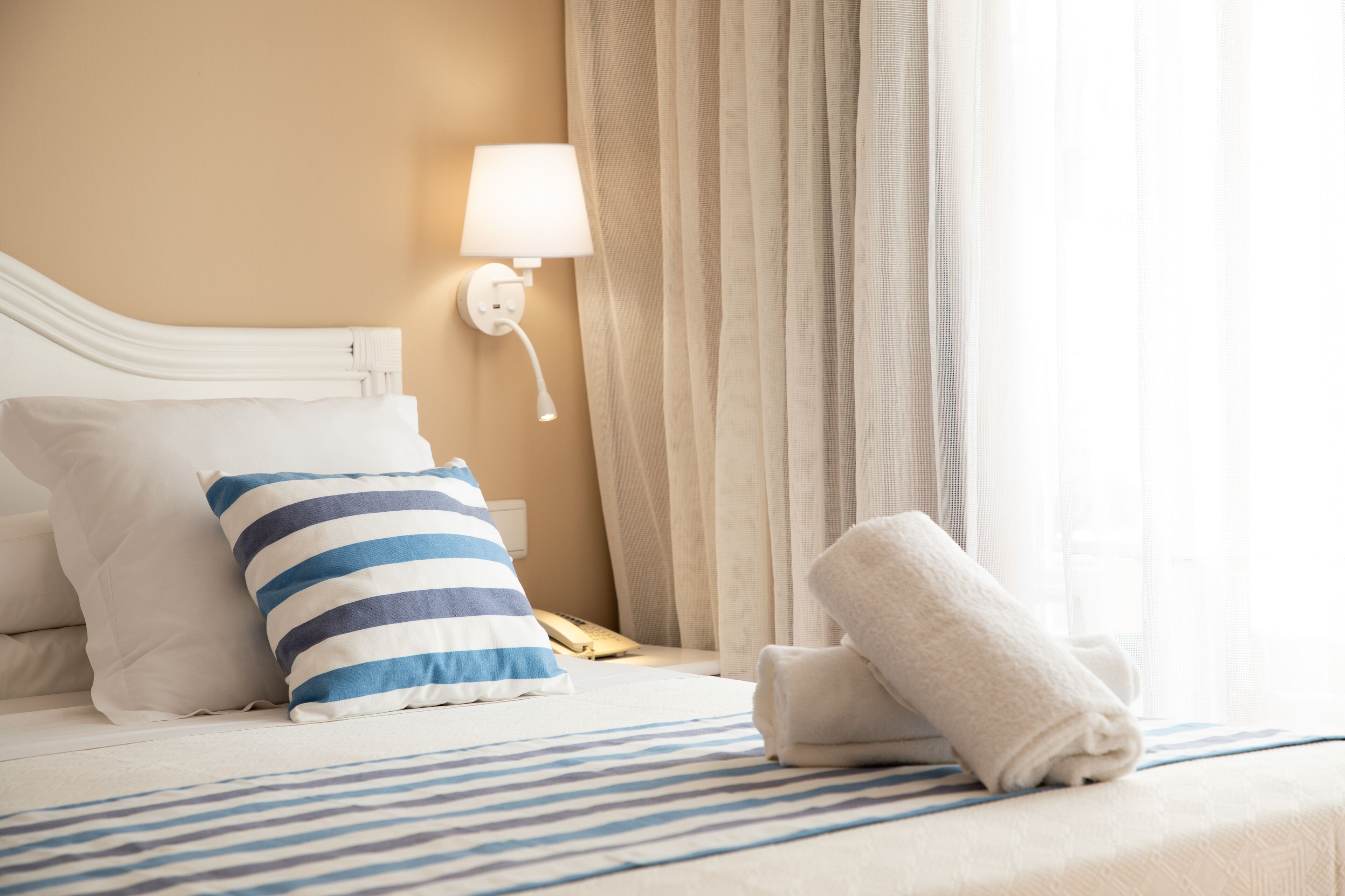 minibar, desk, blackout curtains, soundproofing